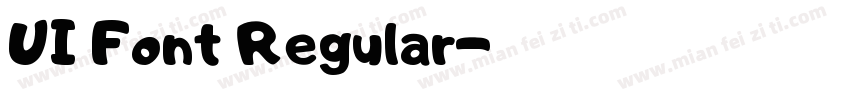 UI Font Regular字体转换